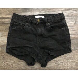 Garage Denim Womens Size 7 Black Denim Jean Shorts